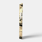 白、灰色、黒の花崗岩 Case-Mate iPhoneケース (裏面 / 右)