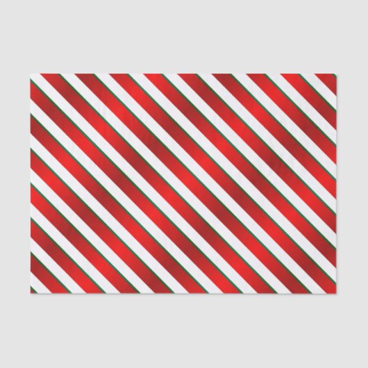 白、緑および赤い対角線は縞で飾ります 薄葉紙 (正面)