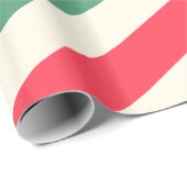 白、緑、赤のクリスマスラッストライプピング ラッピングペーパー (ロールコーナー)