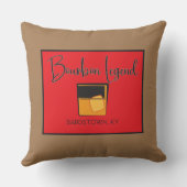 白/茶色のリバーシブルピローボンレジェンド クッション (裏面)