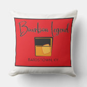 白/茶色のリバーシブルピローボンレジェンド クッション (正面)