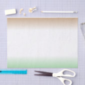 白、茶色、緑のグラデーション 薄葉紙 (クラフト)