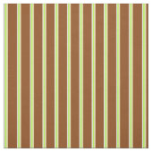 白、薄い緑、黄、茶色の線 ファブリック (見本)