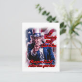 白 赤 青 Uncle Sam on a シーズンポストカード (スタンド正面)