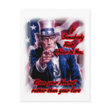 白 赤 青 Uncle Sam on a