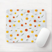 白・赤・黄の柑橘類 マウスパッド (マウス)