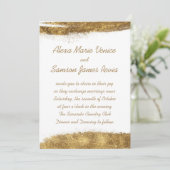 白(金ゴールド) 招待状 (スタンド正面)