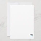 白(金ゴールド) 招待状 (裏面)