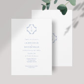 白+青のフローラモノグラムのフローラ結婚