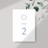 白+青モダンフローラ結婚 テーブルナンバー
