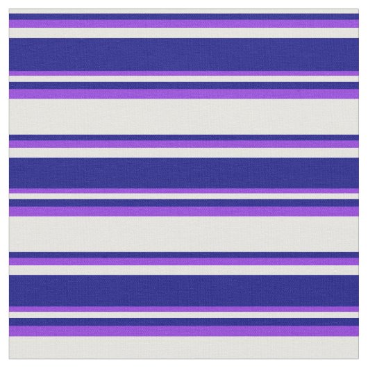白、青、紫の色パターン ファブリック (クローズアップ)