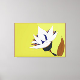 白、青、金ゴールド キャンバスプリント