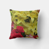 白+黄色、緑+紫、花+花 クッション (裏面)