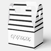 白(黒いアクセント付きストライプ) フェイバーボックス (オープン)