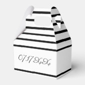 白(黒いアクセント付きストライプ) フェイバーボックス (正面サイド)