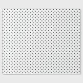 白/黒の水玉模様のラッピング紙 ラッピングペーパー (フラット)