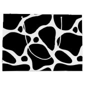 白&黒キリン柄ラージ抱き枕 ラージペーパーバッグ (裏面)