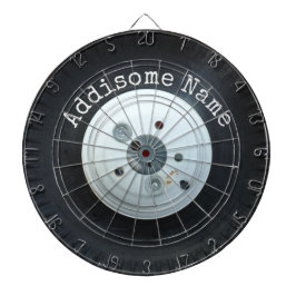 白&黒トラックホイール/車のタイヤ ダーツボード