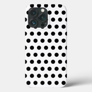白(黒点付き) – 選択/追加お気に入りの色 iPhone 13 PROケース