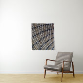 白、黒、茶色のエリアじゅうたん タペストリー (インサイチュ)