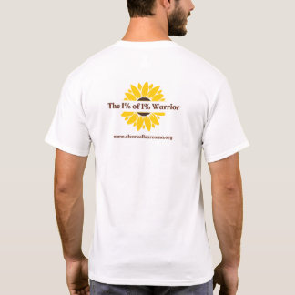 白 - 1%の中の1%の戦士 Tシャツ