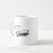 白「57 Shoebox コーヒーマグカップ (正面左)