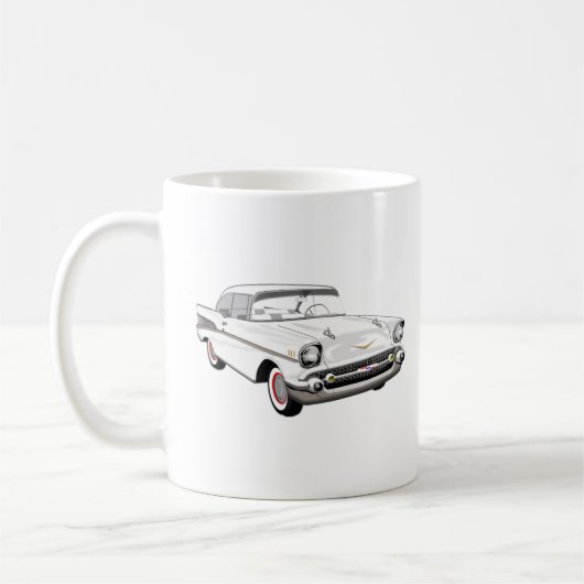 白「57 Shoebox コーヒーマグカップ (左)