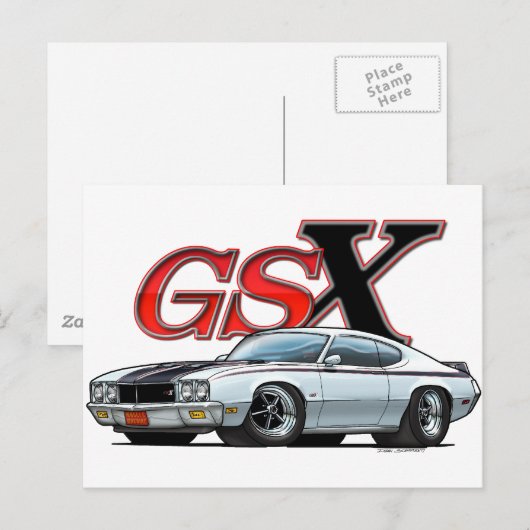白_GSX ポストカード (正面/裏面)