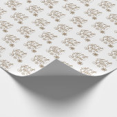 白|Let It Snow Crismas Rapping紙 ラッピングペーパー (角)