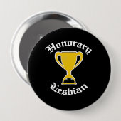 白.png名誉上のレズビアン- 缶バッジ (正面&裏面)