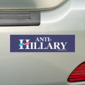 白.png ANTI-HILLARYの旗-アンチヒラリー- バンパーステッカー (車上)
