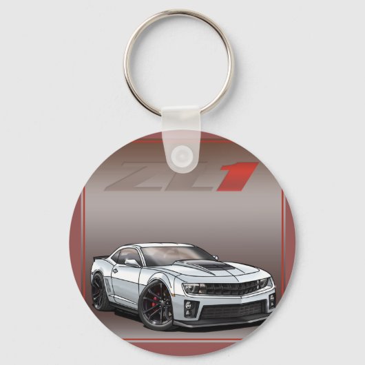 白_ZL1 キーホルダー (正面)