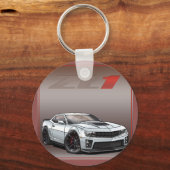 白_ZL1 キーホルダー (正面)