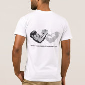 白AAFのワイシャツのクラシック適合だけ Tシャツ (裏面)