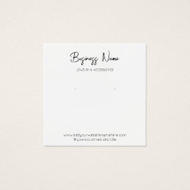 白Any Colorフォトカスタムイヤリングディスプレイカード