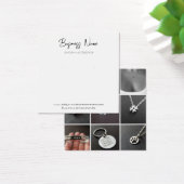 白Any Colorフォトカスタムイヤリングディスプレイカード (デスク)