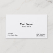 白BGに対するチェーンリンクフェンス 名刺 (裏面)