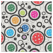 白BG上のピックボールミックス ファブリック (クローズアップ)