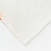 白Fbcnaの3つのイチゴ フリースブランケット (角)