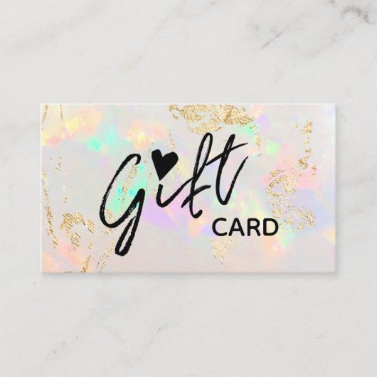 白opalギフト券カード 名刺 (正面)