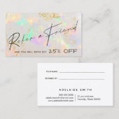 白opalテクスチャ参照カード 名刺 (正面/裏面)