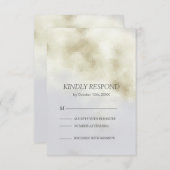 白Opal RSVPカード (正面/裏面)