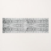 白Pythonスネークスキンプリントヨガマット ヨガマット (裏面(横))