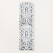 白Pythonスネークスキンプリントヨガマット ヨガマット (正面)