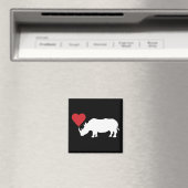 白Rhinoとハート マグネット (インサイチュ (食洗機))