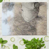 白Rhino キッチンタオル (折り畳み)