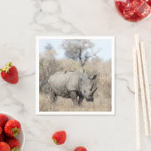 白Rhino スタンダードカクテルナプキン (インサイチュ)