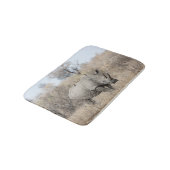 白Rhino バスマット (アングル)