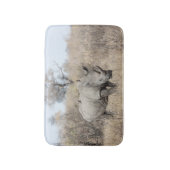 白Rhino バスマット (正面縦)