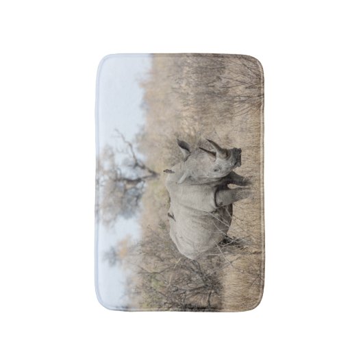 白Rhino バスマット (正面縦)